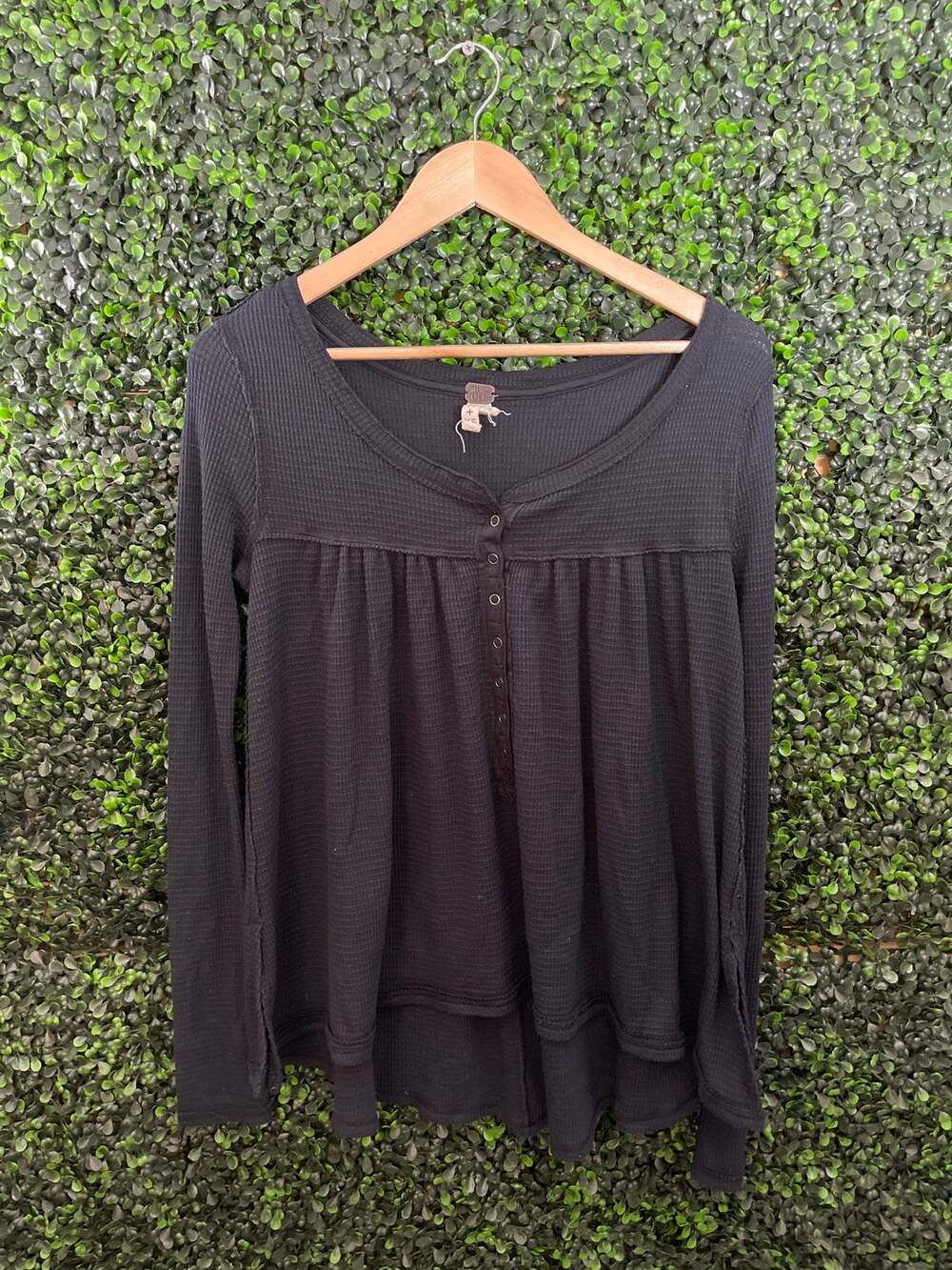 We the Free, Black Long Sleeve Blouse, Women’s Size XS